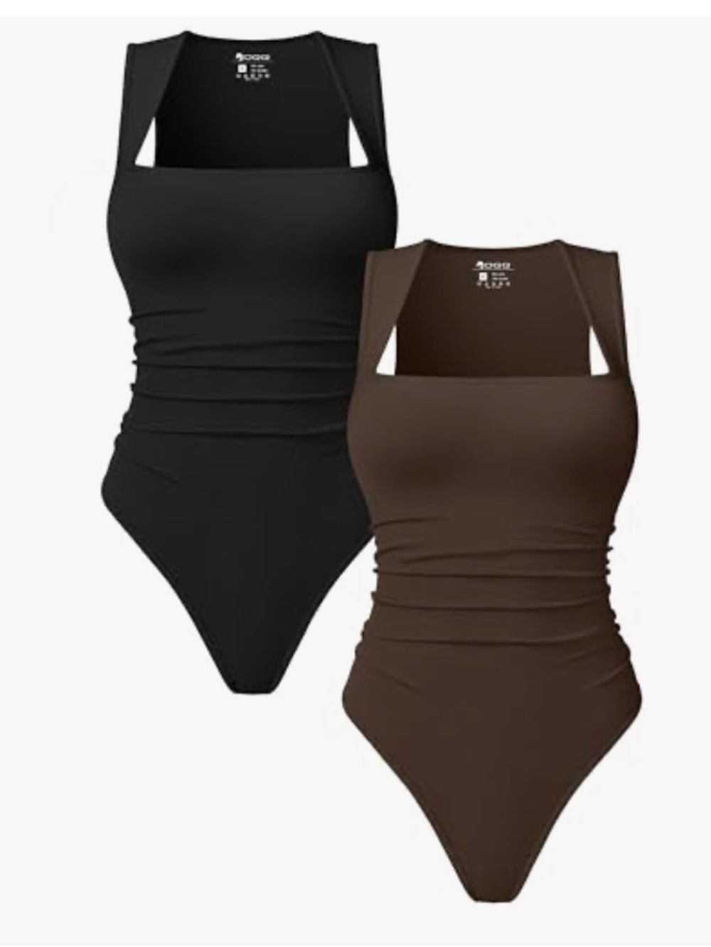 Ribbed Waist Sinching Bodysuit